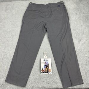 Vintage Levis Dockers Pants Mens 42x32 Cotton Gray Pleated Classic Fit